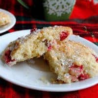 Permalink to: Cranberry Maple Scones Cranberry scones close up
