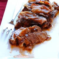 Permalink to: Roasted Pork Loin with Bacon Brown Sugar Glaze Pork with brown sugar bacon glaze 3