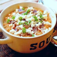 Permalink to: Creamy Sweet and White Potato Soup with Bacon Sweet and white potato soup thumb