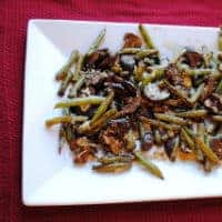 Permalink to: Balsamic Roasted Green Beans and Mushrooms Balsamic roasted green beans 2