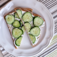 Permalink to: Bright and Refreshing Cream Cheese Cucumber Sandwiches cucumber toasts thumb
