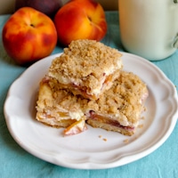 Permalink to: Peaches and Cream Crumble Bars peach crumb bars thumb