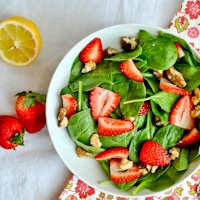Permalink to: Strawberry Spinach Salad with Sweet Lemon Dressing strawberry spinach salad thumb