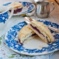 Permalink to: Blackberry Jam Cream Tea Scones for Downton Abbey Blackberry-Jam-Scones-thumb