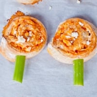 Permalink to: Buffalo Chicken Pizza (On a Stick!) for Superbowl #SundaySupper buffalo pizza thumb