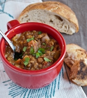Permalink to: Easy Vegan Lentil Soup for #SundaySupper lentil-soup-thumb