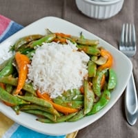 Permalink to: Asian Snap Peas and Peppers for #SundaySupper snap pea thumb
