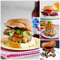 Permalink to: Burgers! A Recipe Round Up burger collage