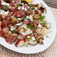 Permalink to: Grilled Potatoes and Mushrooms with Lemon and Dill grilled potato salad thumb