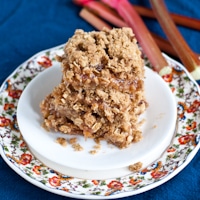 Permalink to: Recipe Remix: Oatmeal Rhubarb Crumble Bars rhubarb bars thumb