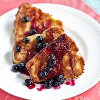 Permalink to: Angel Food French Toast with Blueberry Lemon Sauce for #SundaySupper chopped salad 275
