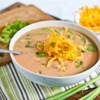 Permalink to: Slow Cooker Spicy Buffalo Chicken Soup #SundaySupper buffalo soup thumb