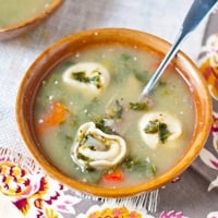 Permalink to: Spinach and Mushroom Tortellini Soup #SundaySupper spinachtortthumb