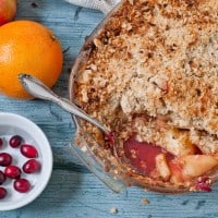 Permalink to: Spiced Cranberry Apple Crisp #SundaySupper apple crisp 1