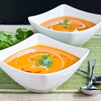 Permalink to: Spicy Creamy Sweet Potato Soup sweet potato soup thumb