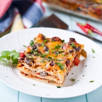 Permalink to: Cheesy Mexican Tortilla Casserole (Gluten Free) Mexican Lasagna thumb