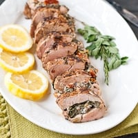 Permalink to: Mediterranean Stuffed Balsamic and Herb Pork Tenderloin #PinkPork mediterranean-stuffed-balsamic-pork-loin-thumb-5