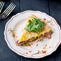 Permalink to: Ham and Leek Frittata with Arugula ham-and-leek-frittata-thumb