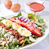 Permalink to: Strawberry Cobb Salad with Strawberry Bacon Vinaigrette strawberry-cobb-salad-thumb