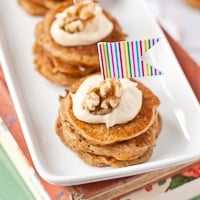 Permalink to: Mini Carrot Cake Pancake Stacks with Cream Cheese Frosting carrot-cake-pancakes-thumb