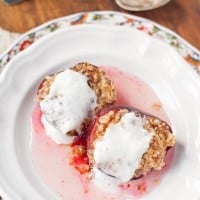 Permalink to: Individual Plum Crumbles with Moscato Syrup #SundaySupper plum-crumble-2-2