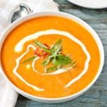 Permalink to: Easy Garden Fresh Tomato Basil Soup #SundaySupper tomato-basil-soup-thumb