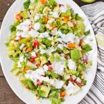 Permalink to: Tomato and Corn Chopped Salad with Cilantro Ranch Dressing tomato-corn-chopped-salad-thumb-4