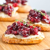 Roasted Cranberry Brie Appetizer